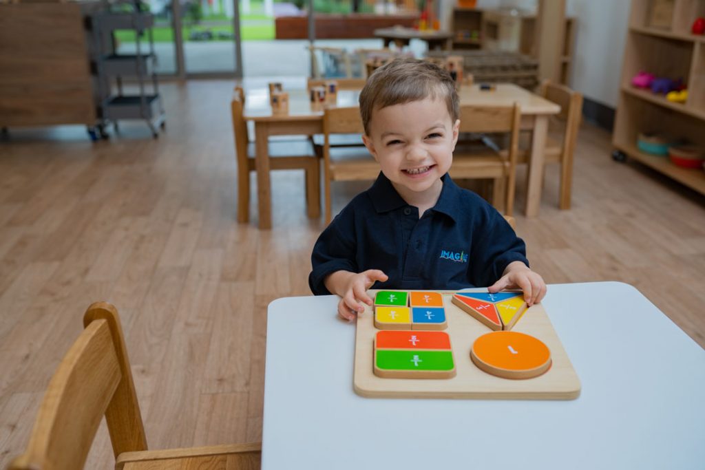 Child having fun at Imagine Childcare centre
