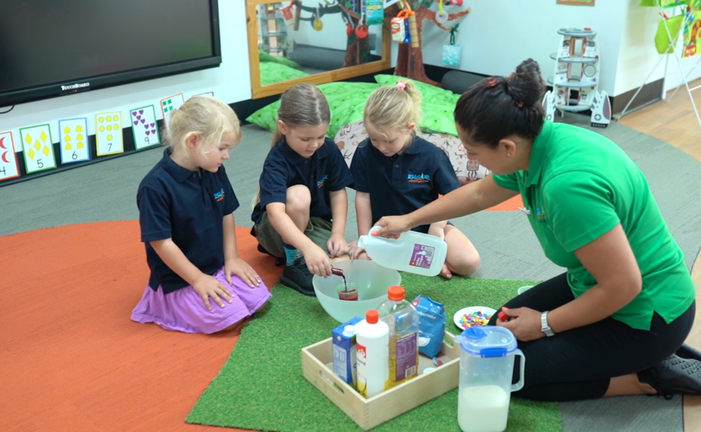 Science experiments at Imagine Childcare and Kindergarten Southport